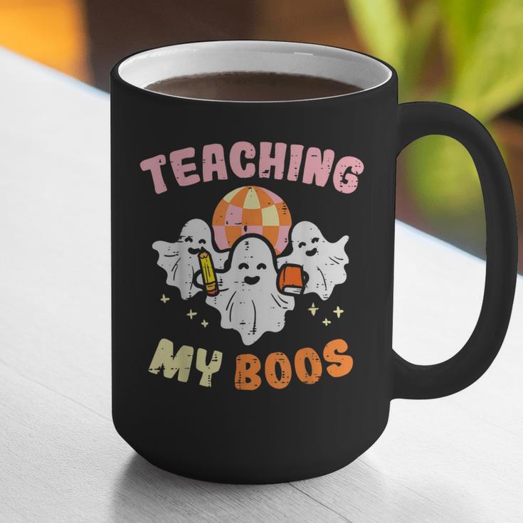 Halloween Teacher Teaching My Boos Costume Teacher Men Women Graphic Print Coffee Mug, funny gift