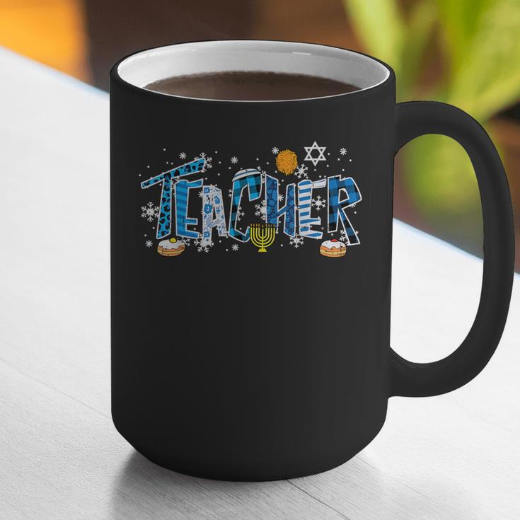 Hanukkah Leopard Plaid Teacher Chanukah Jewish Women Men Graphic Print Coffee Mug, funny gift Hanukkah Leopard Plaid Teacher Chanukah Jewish Women Men Graphic Print Coffee Mug, funny gift