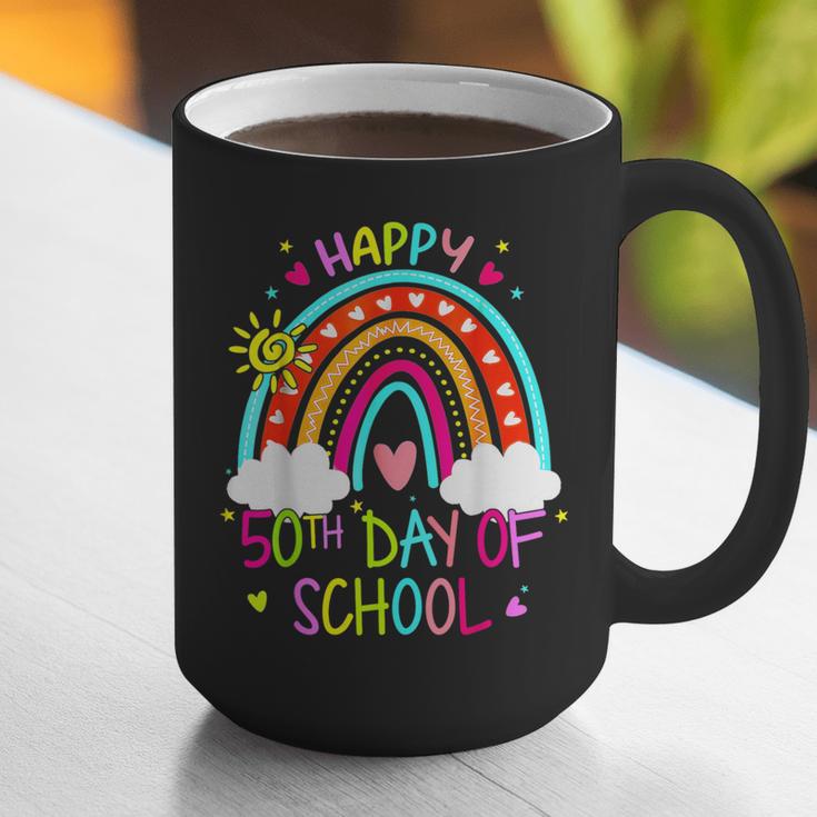 Happy 50th Days Of School Rainbow Teacher 50 Days Smarter Graphic Print Coffee Mug, funny gift Happy 50th Days Of School Rainbow Teacher 50 Days Smarter Graphic Print Coffee Mug, funny gift