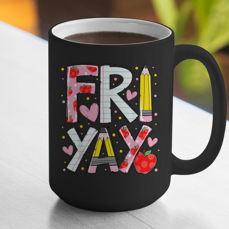 Happy Fri-Yay Teacher Back To School Friday Lovers Graphic Print Coffee Mug, funny gift Happy Fri-Yay Teacher Back To School Friday Lovers Graphic Print Coffee Mug, funny gift