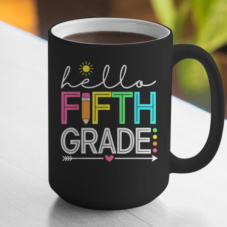 Hello Fifth Grade Teacher Student 5th Grade Back To School Graphic Print Coffee Mug, funny gift