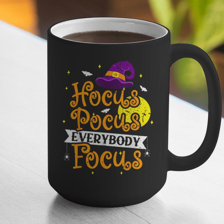 Hocus Pocus Everybody Focus Halloween Teacher Men Women Kids Graphic Print Coffee Mug, funny gift