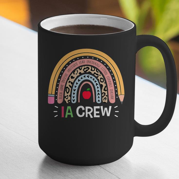 IA Crew Instructional Assistant Rainbow Teachers Aide Graphic Print Coffee Mug, funny gift IA Crew Instructional Assistant Rainbow Teachers Aide Graphic Print Coffee Mug, funny gift