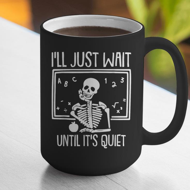 Ill Just Wait Until Its Quiet Teacher Lazy Halloween Costume Graphic Print Coffee Mug, funny gift