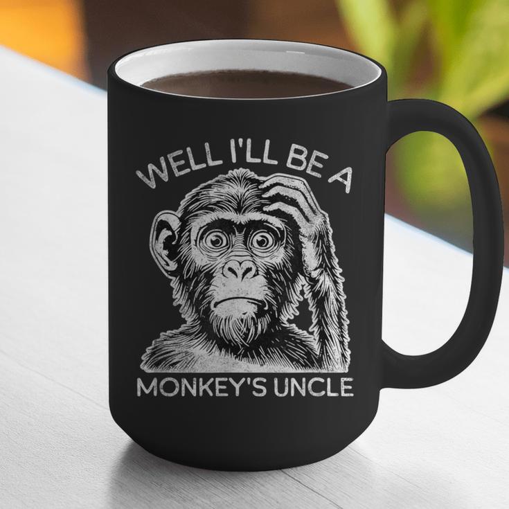 Well I'Ll Be a Monkey's Uncle Teacher And Student Graphic Print Coffee Mug, funny gift