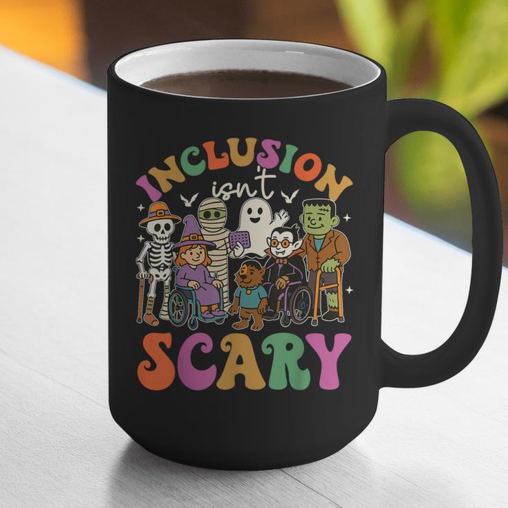 Inclusion Isnt Scary Halloween Skeleton Ghost Sped Teacher Graphic Print Coffee Mug, funny gift