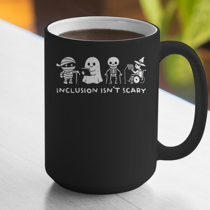Inclusion Isn't Scary SLP Halloween Ghost Mummy Sped Teacher Graphic Print Coffee Mug, funny gift Inclusion Isn't Scary SLP Halloween Ghost Mummy Sped Teacher Graphic Print Coffee Mug, funny gift