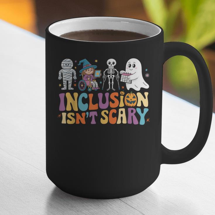 Inclusion Isn't Scary SLP Halloween Sped Teacher Graphic Print Coffee Mug, funny gift Inclusion Isn't Scary SLP Halloween Sped Teacher Graphic Print Coffee Mug, funny gift