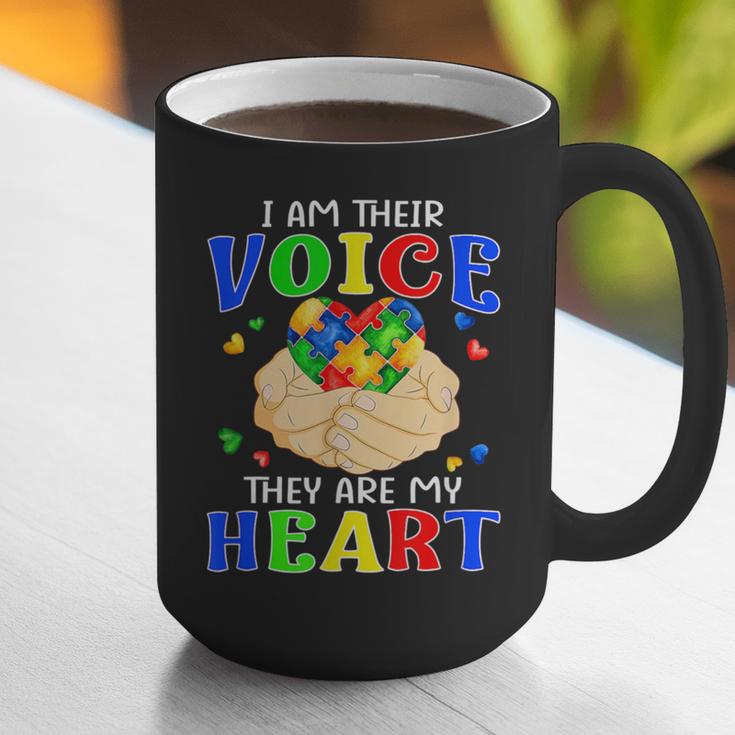 I Am Their Voice They Are My Heart Autism Awareness Teacher Graphic Print Coffee Mug, funny gift I Am Their Voice They Are My Heart Autism Awareness Teacher Graphic Print Coffee Mug, funny gift