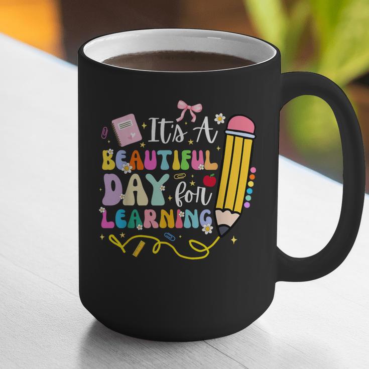 It's Beautiful Day For Learning Teacher Students Girls Boys Graphic Print Coffee Mug, funny gift