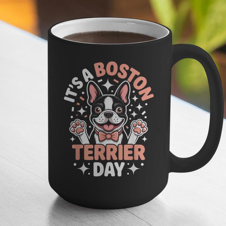 It’s A Boston Terrier Day Pet Cute Dog Lover Cartoon Graphic Print Coffee Mug, funny gift