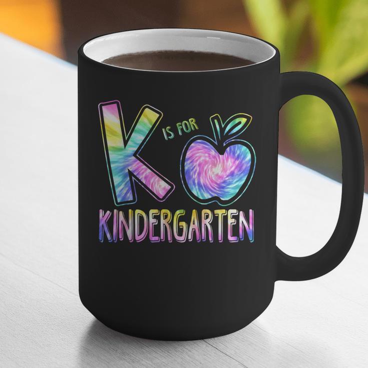 K Is For Kindergarten Teacher Tie Dye Back To School Kinder Graphic Print Coffee Mug, funny gift K Is For Kindergarten Teacher Tie Dye Back To School Kinder Graphic Print Coffee Mug, funny gift