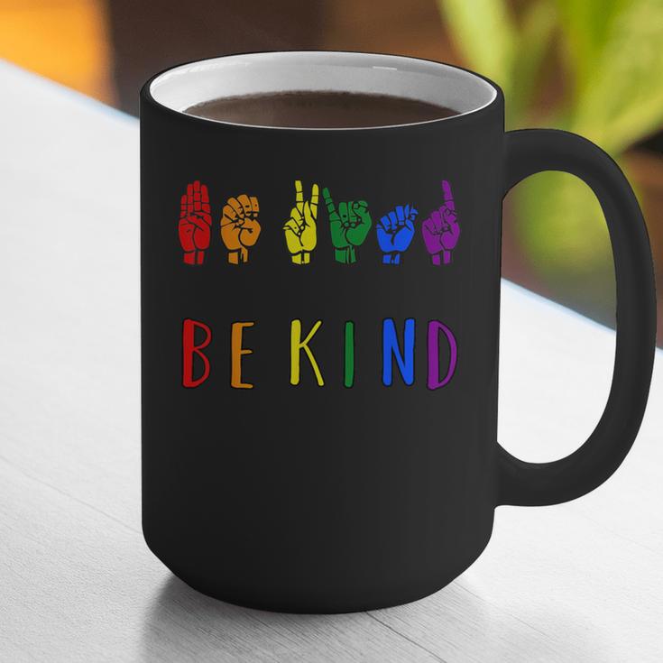 Be Kind Pride Sign Language Rainbow Teachers Interpreter ASL Graphic Print Coffee Mug, funny gift Be Kind Pride Sign Language Rainbow Teachers Interpreter ASL Graphic Print Coffee Mug, funny gift