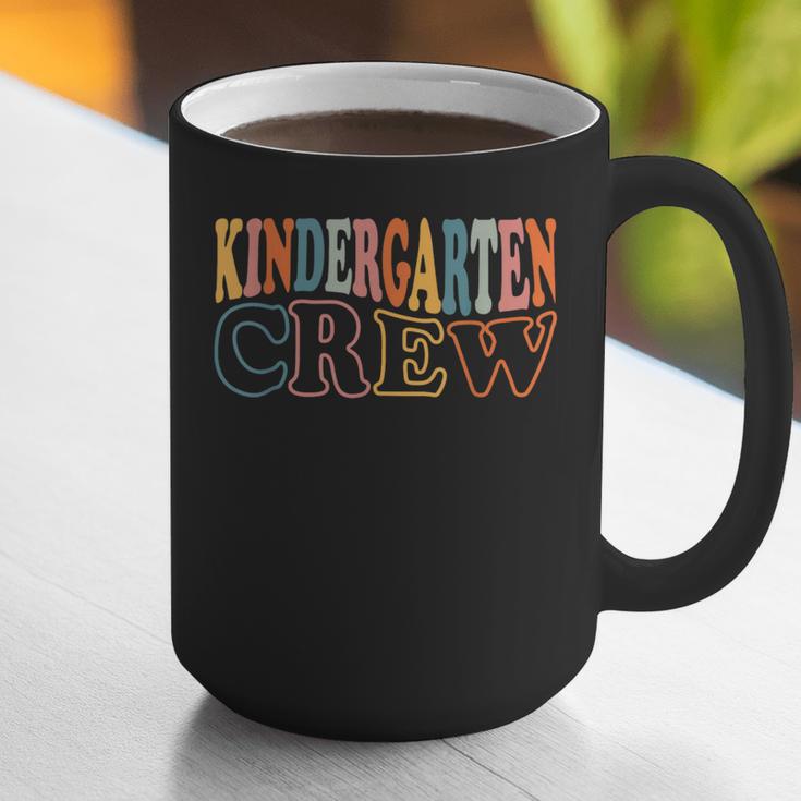 Kinder Crew Kindergarten Teacher First 1st Day Of School Graphic Print Coffee Mug, funny gift