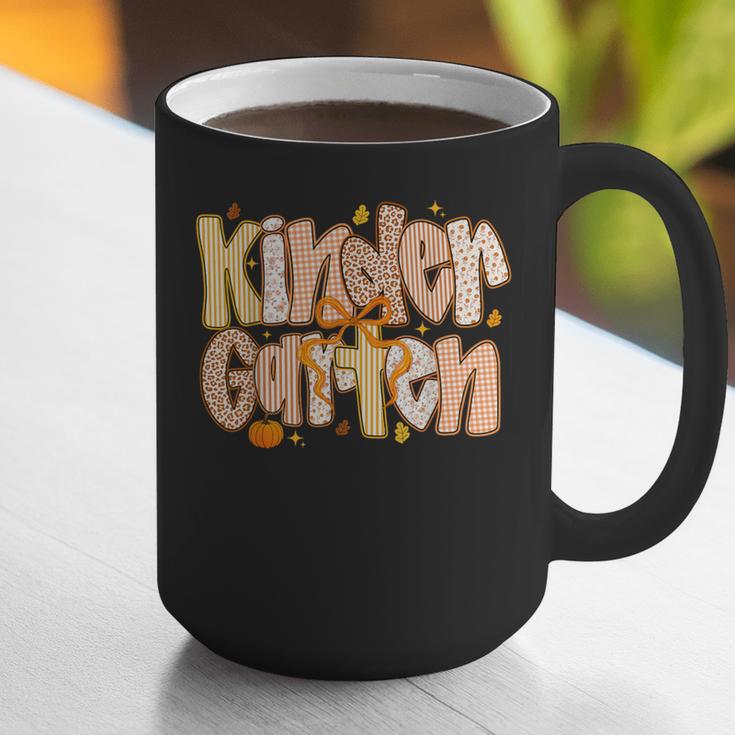 Kindergarten Teacher Fall Pumpkin Autumn Cute Graphic Print Coffee Mug, funny gift Kindergarten Teacher Fall Pumpkin Autumn Cute Graphic Print Coffee Mug, funny gift