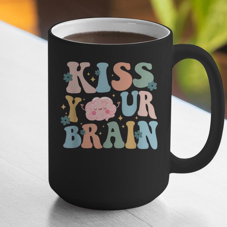 Kiss Your Brain Teacher Inspire Educate Groovy Retro Vintage Graphic Print Coffee Mug, Groovy Teacher Mugs, funny gift Kiss Your Brain Teacher Inspire Educate Groovy Retro Vintage Graphic Print Coffee Mug, Groovy Teacher Mugs, funny gift