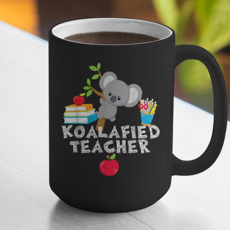 Koalafied Teacher Proud School Teacher Koala Cute T-Shirt Graphic Print Coffee Mug, funny gift