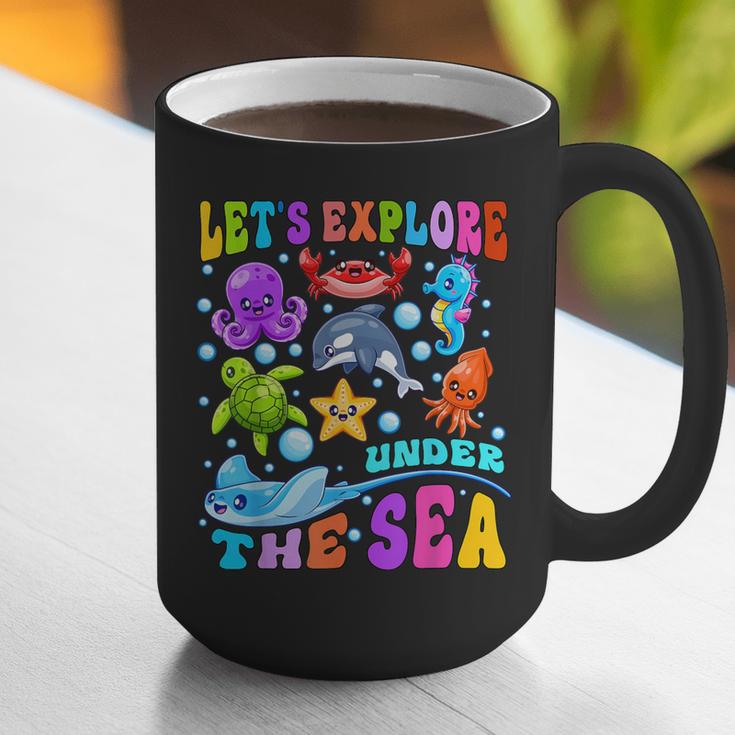 Let's Explore Under The Sea Back To School Student Teacher Graphic Print Coffee Mug, funny gift Let's Explore Under The Sea Back To School Student Teacher Graphic Print Coffee Mug, funny gift