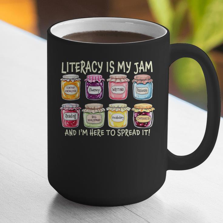 Literacy Is My Jam And I'm Here To Spread Literacy Teacher Graphic Print Coffee Mug, funny gift Literacy Is My Jam And I'm Here To Spread Literacy Teacher Graphic Print Coffee Mug, funny gift