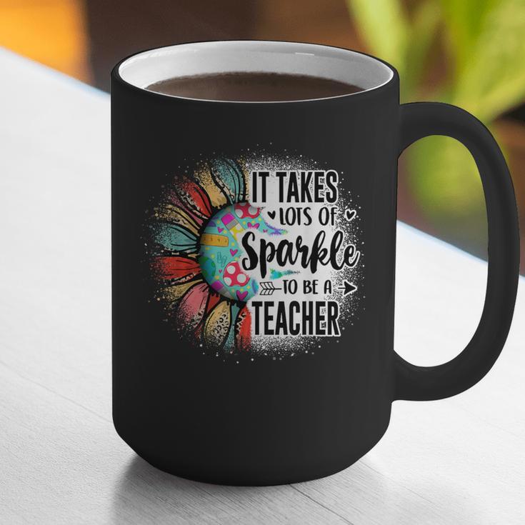 It Take Lots Of Sparkle To Be A Teacher With Sunflower Graphic Print Coffee Mug, funny gift It Take Lots Of Sparkle To Be A Teacher With Sunflower Graphic Print Coffee Mug, funny gift
