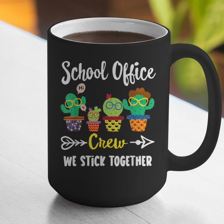 Matching Teacher Back To School School Office Crew Cactus Team School Office Squad Graphic Print Coffee Mug, funny gift