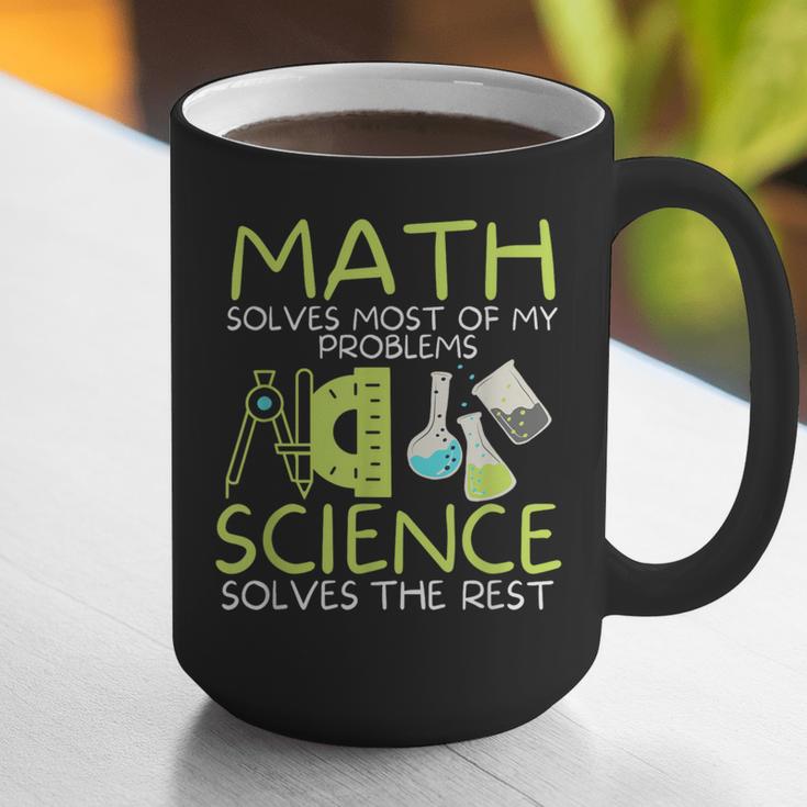Math Solves Most Of My Problems Science Math Science Teacher Graphic Print Coffee Mug, Science Teacher Mugs, funny gift