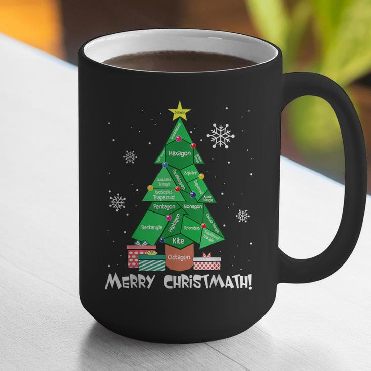 Math Teacher Polygon Christmas Tree Geometry Merry Christmas Graphic Print Coffee Mug, funny gift