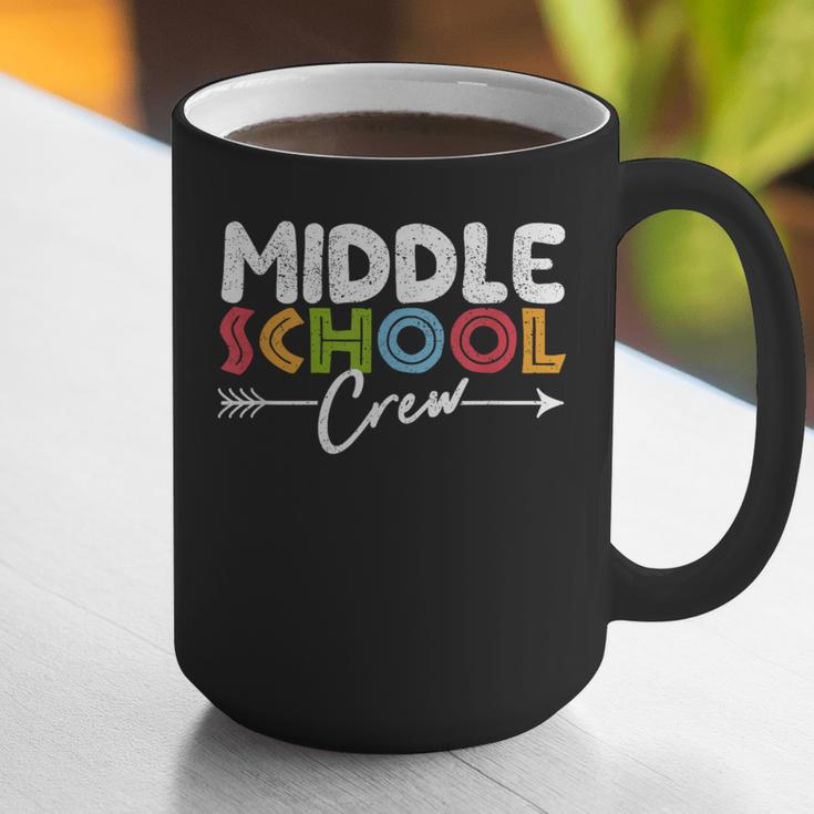 Middle School Crew Retro Teacher Student Vintage Graphic Print Coffee Mug, funny gift Middle School Crew Retro Teacher Student Vintage Graphic Print Coffee Mug, funny gift
