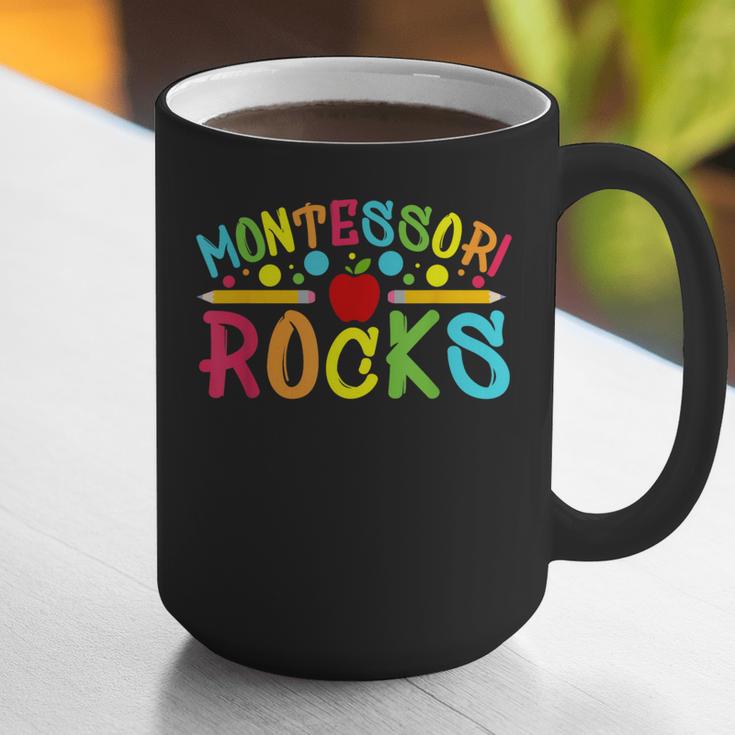 Montessori Rocks Montessori Teacher Back To School Graphic Print Coffee Mug, funny gift