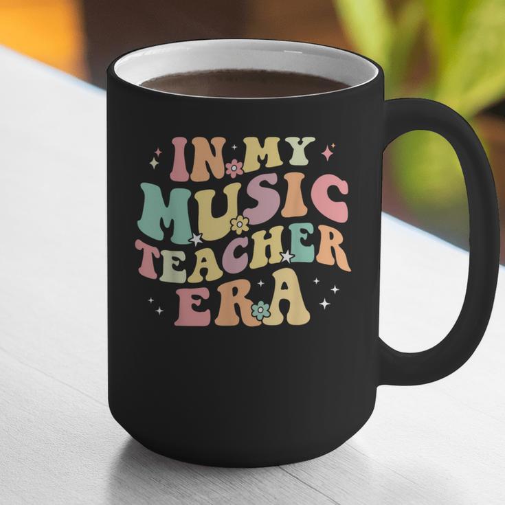 In My Music Teacher Era Retro Back To School Musician Band Men Women Graphic Print Coffee Mug, funny gift