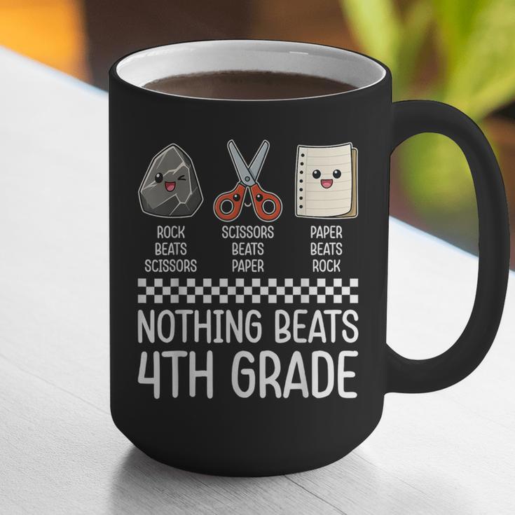 Nothing Beats 4th Grade Back To School Kids Teachers Graphic Print Coffee Mug, funny gift