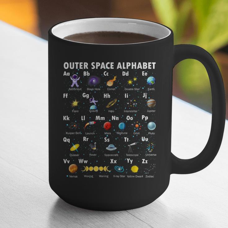Outer Space Alphabet Kindergarten Teachers 1st Day Of School Graphic Print Coffee Mug, funny gift Outer Space Alphabet Kindergarten Teachers 1st Day Of School Graphic Print Coffee Mug, funny gift