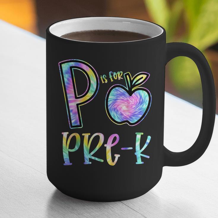 P Is For Pre-K Preschool Teacher Tie Dye Back To School Graphic Print Coffee Mug, funny gift P Is For Pre-K Preschool Teacher Tie Dye Back To School Graphic Print Coffee Mug, funny gift