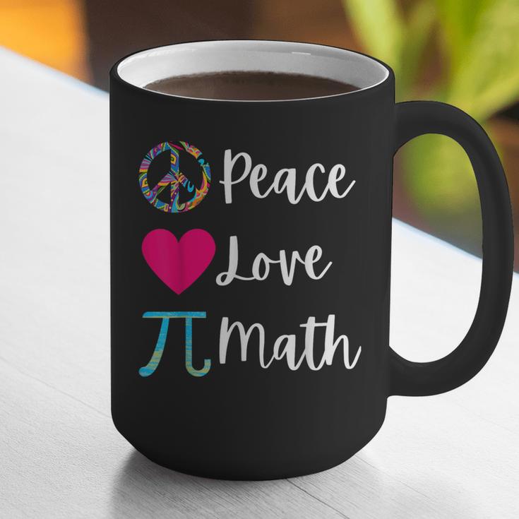 Peace Love Math Maths Teacher Pi Symbol Men Women Graphic Print Coffee Mug, funny gift