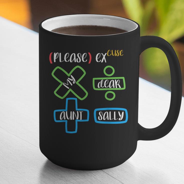PEMDAS Please Excuse My Dear Aunt Sally Math Teacher Graphic Print Coffee Mug, funny gift