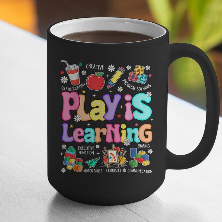 Play Is Learning Educational Teacher Women Graphic Print Coffee Mug, funny gift