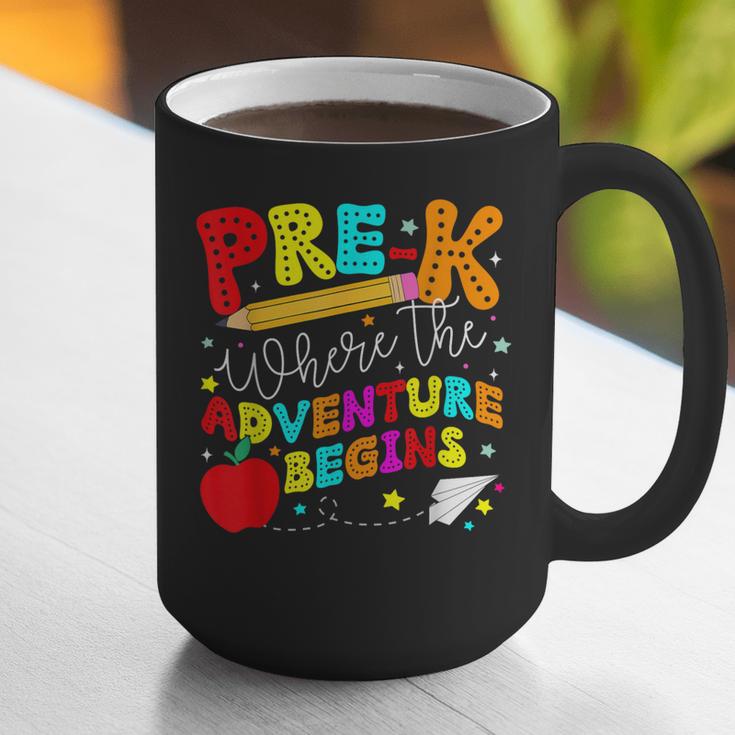 Pre-k Where The Adventure Begins First Day Of Prek Teacher Graphic Print Coffee Mug, funny gift Pre-k Where The Adventure Begins First Day Of Prek Teacher Graphic Print Coffee Mug, funny gift