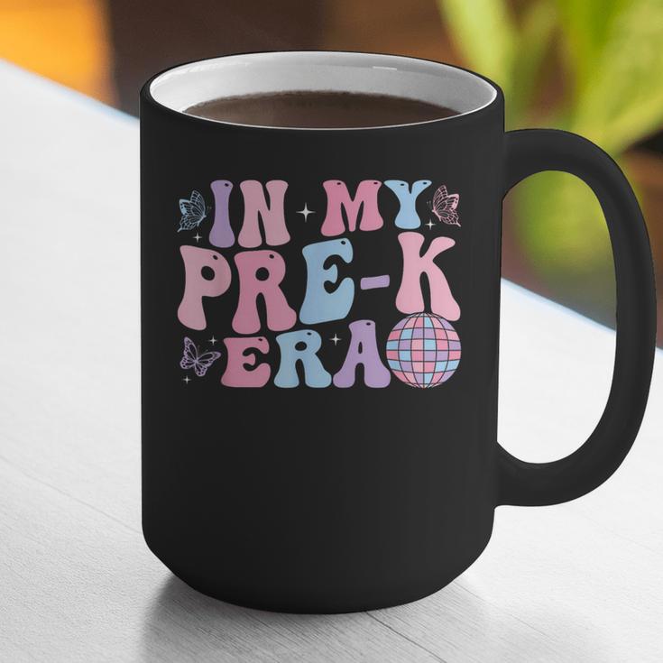 In My Pre K Era Groovy Back To School First Day Teacher Kids Graphic Print Coffee Mug, Groovy Teacher Mugs, funny gift