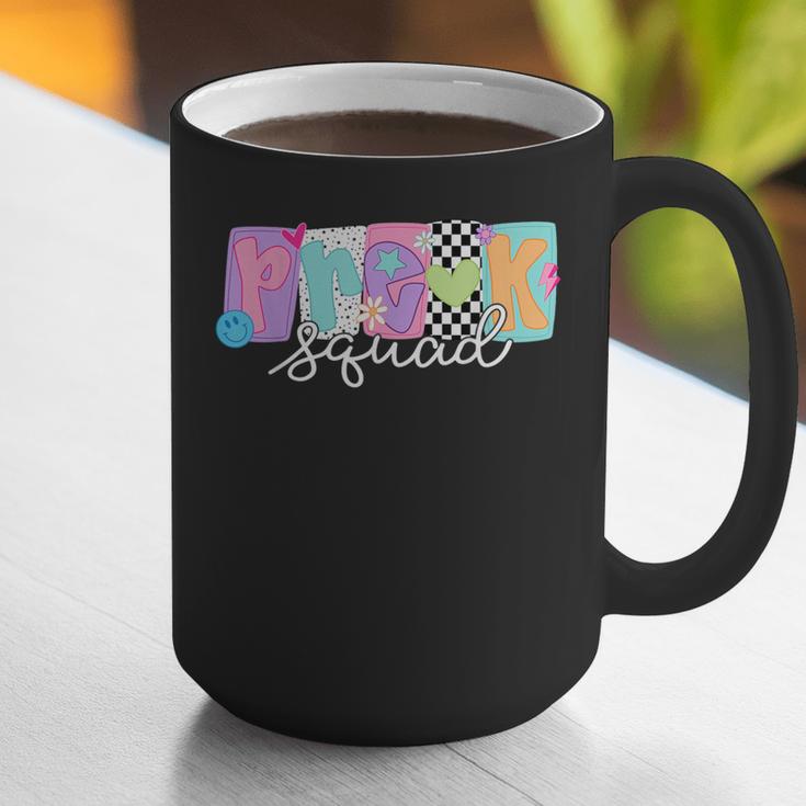 Preschool Squad Team Pre-K Crew Back To School Teacher Graphic Print Coffee Mug, funny gift Preschool Squad Team Pre-K Crew Back To School Teacher Graphic Print Coffee Mug, funny gift