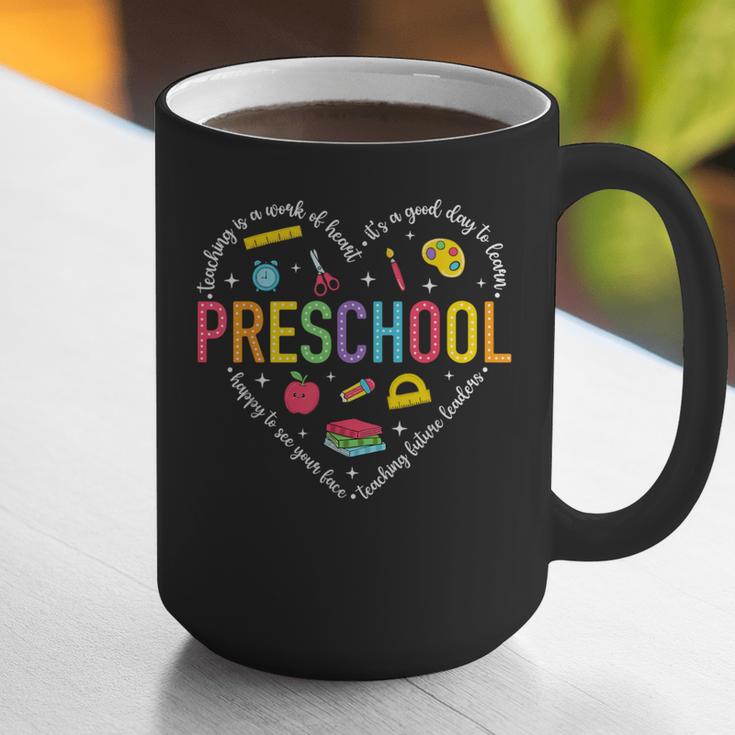 Preschool Teacher Pre-K Heart First Day Of Preschool Kids Graphic Print Coffee Mug, funny gift Preschool Teacher Pre-K Heart First Day Of Preschool Kids Graphic Print Coffee Mug, funny gift