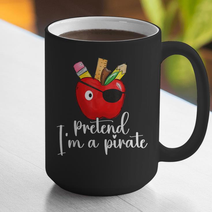 Pretend I'm A Pirate Teacher Apple Talk Like A Pirate Day Men Women Kids Graphic Print Coffee Mug, funny gift Pretend I'm A Pirate Teacher Apple Talk Like A Pirate Day Men Women Kids Graphic Print Coffee Mug, funny gift
