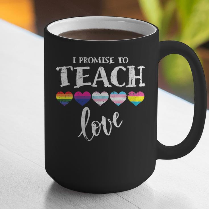 I Promise To Teach Love LGBT-Q Pride Proud Ally Teacher Graphic Print Coffee Mug, funny gift I Promise To Teach Love LGBT-Q Pride Proud Ally Teacher Graphic Print Coffee Mug, funny gift