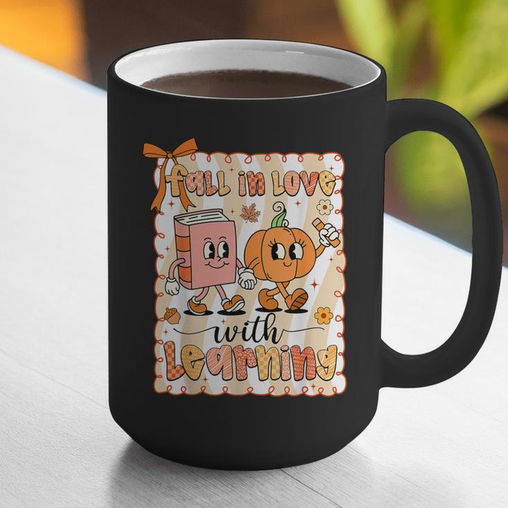 Pumpkin Teacher Preppy Fall In Love With Learning Autumn Graphic Print Coffee Mug, funny gift Pumpkin Teacher Preppy Fall In Love With Learning Autumn Graphic Print Coffee Mug, funny gift