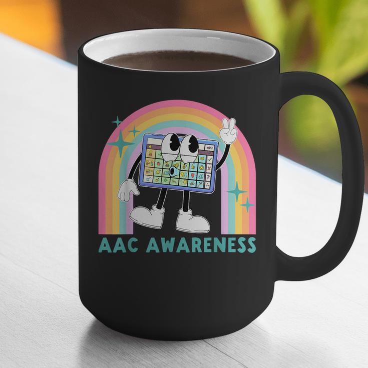 Rainbow AAC Awareness Month SPED Teacher SLP Communication Graphic Print Coffee Mug, funny gift