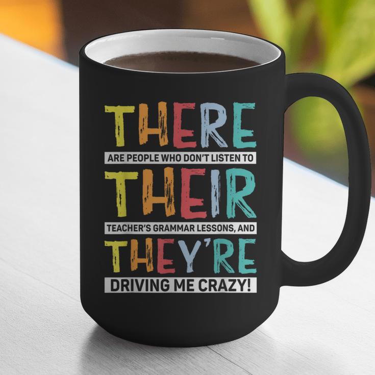 There Their They’Re Grammar Joke For English Teacher Student Graphic Print Coffee Mug, English Teacher Mugs, funny gift