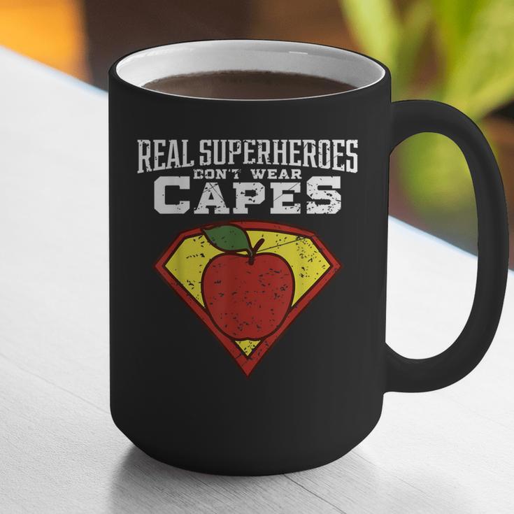 Real Superheroes Don't Wear Capes Teacher Shirt Teaching Te Graphic Print Coffee Mug, funny gift Real Superheroes Don't Wear Capes Teacher Shirt Teaching Te Graphic Print Coffee Mug, funny gift