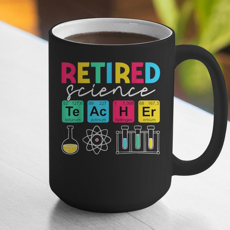 Retired Science Teacher Periodic Table Teacher Life Graphic Print Coffee Mug, Science Teacher Mugs, funny gift