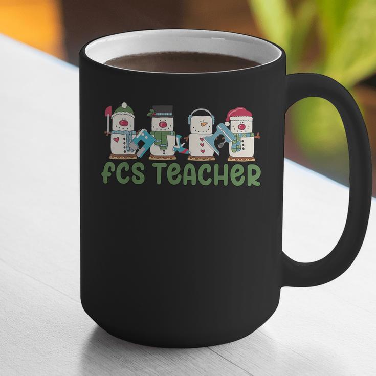 Retro Christmas Snowman FCS Teacher Family Consumer Science Graphic Print Coffee Mug, Science Teacher Mugs, funny gift