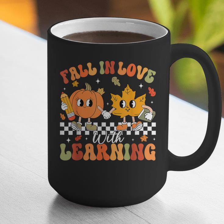 Retro Pumpkin Fall In Love With Learning Autumn Teacher Graphic Print Coffee Mug, funny gift Retro Pumpkin Fall In Love With Learning Autumn Teacher Graphic Print Coffee Mug, funny gift