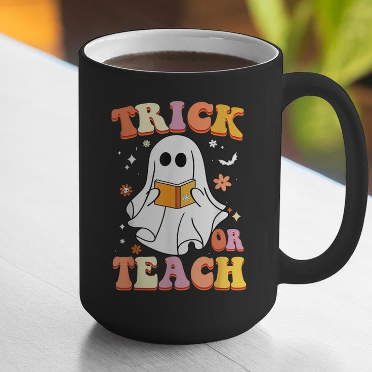 Retro Vintage Groovy Trick Or Teach Teacher Halloween For Men Women Kids Graphic Print Coffee Mug, Groovy Teacher Mugs, funny gift Retro Vintage Groovy Trick Or Teach Teacher Halloween For Men Women Kids Graphic Print Coffee Mug, Groovy Teacher Mugs, funny gift